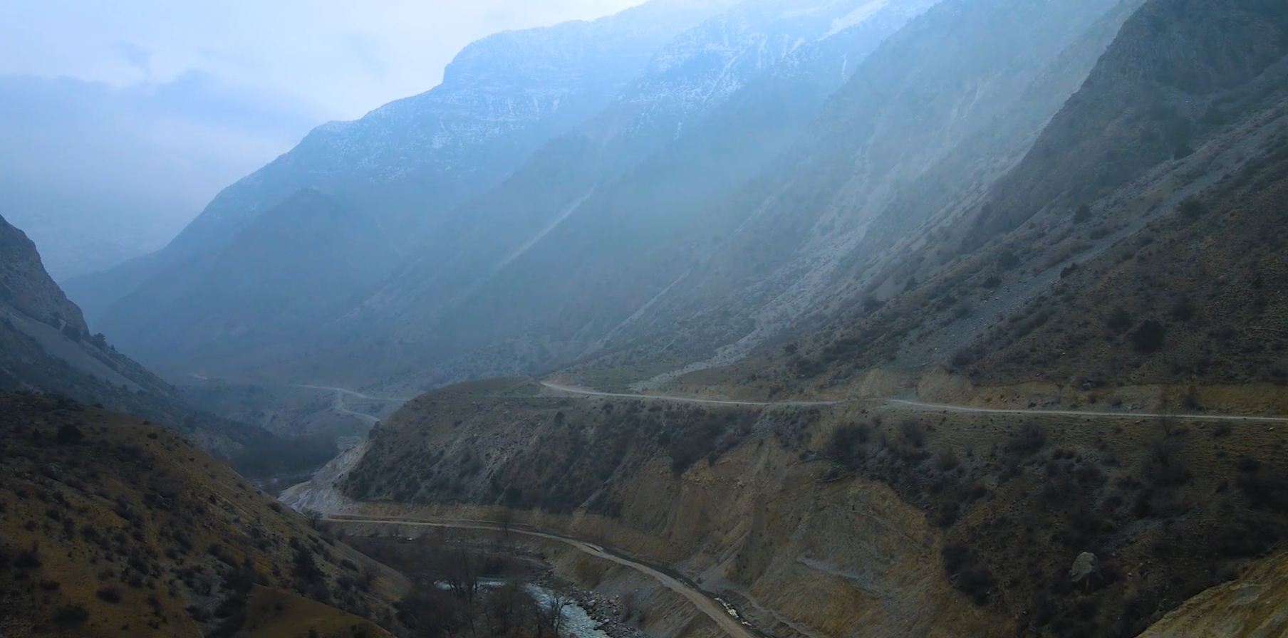 Tianshan Mountains in Kyrgyzstan - Isfayram Hydropower Project Location